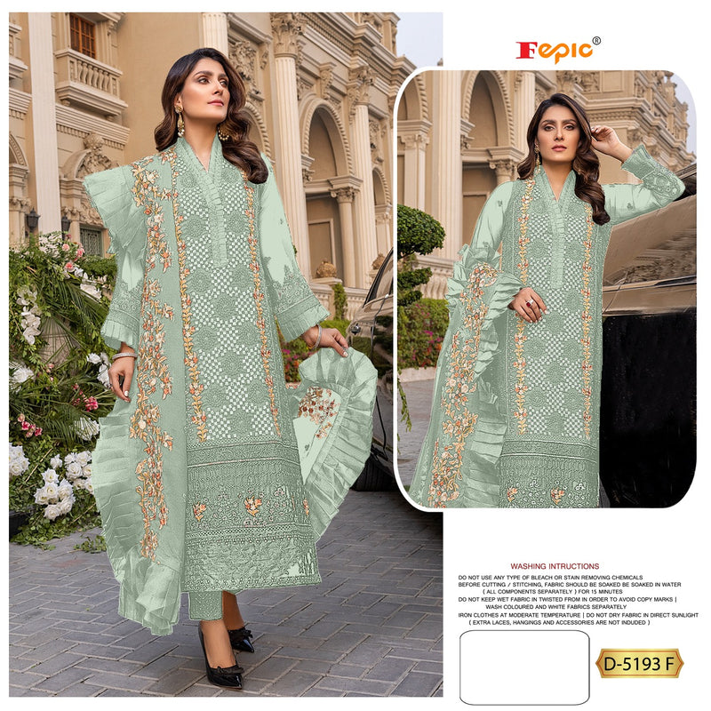 Fepic Rosemeen D-5193 F Georgette Elegant Designer Wear Salwar Kameez