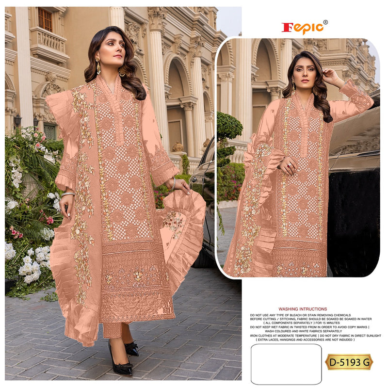 Fepic Rosemeen D-5193 G Georgette Elegant Designer Wear Salwar Kameez