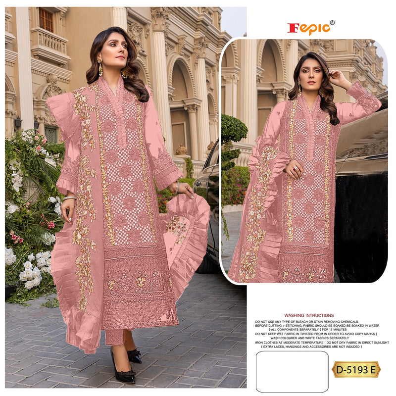 Fepic Rosemeen D-5193 E Georgette Elegant Designer Wear Salwar Kameez