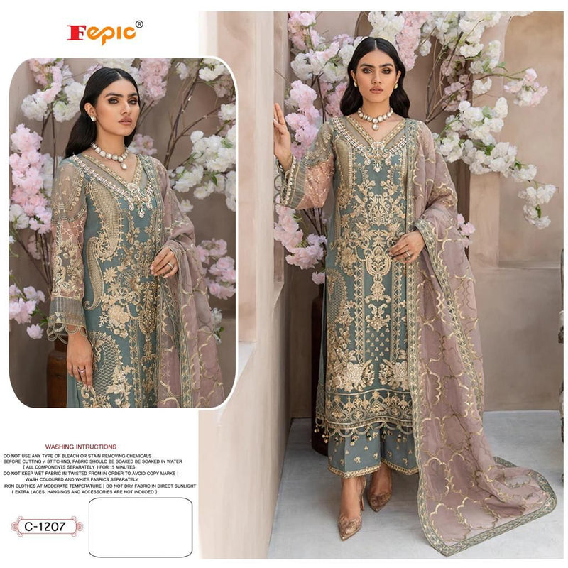 Fepic Rosemeen D No 1207 Faux Georgette Embroidered Pakistani Style Wedding Wear Salwar Suits