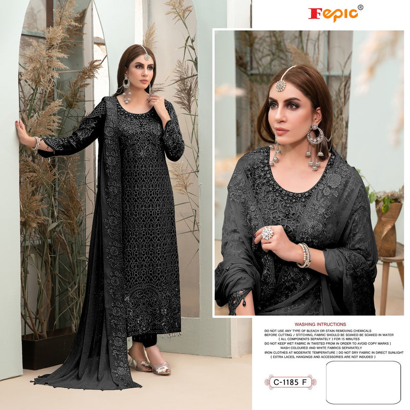 Fepic Rosemeen Dno C 1185 F Georgette With Heavy Embroidered Hand Work Stylish Designer Party Wear Salwar Suit