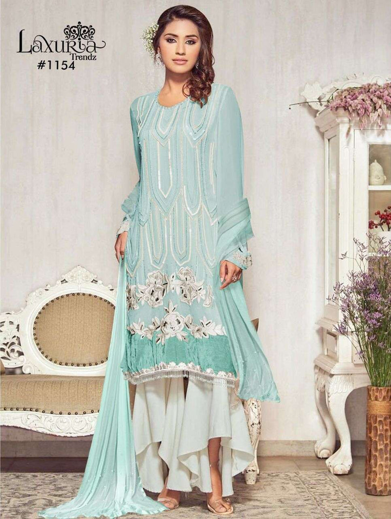 Laxuria Trendz Dno- 1154 B Georgette Stylish Designer Wear Pakistani Salwar Kameez