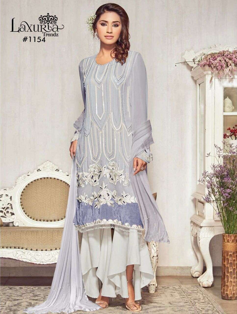 Laxuria Trendz Dno- 1154 C Georgette Stylish Designer Wear Pakistani Salwar Kameez