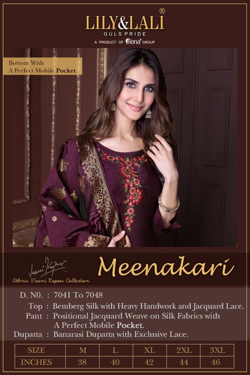 Lily And Lila Meenakari Bemberg Silk Stylish designer Kurti