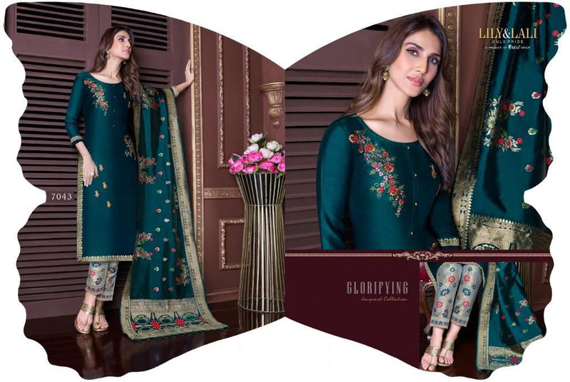 Lily And Lila Meenakari Bemberg Silk Stylish designer Kurti