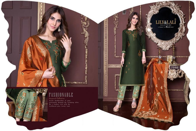 Lily And Lila Meenakari Bemberg Silk Stylish designer Kurti