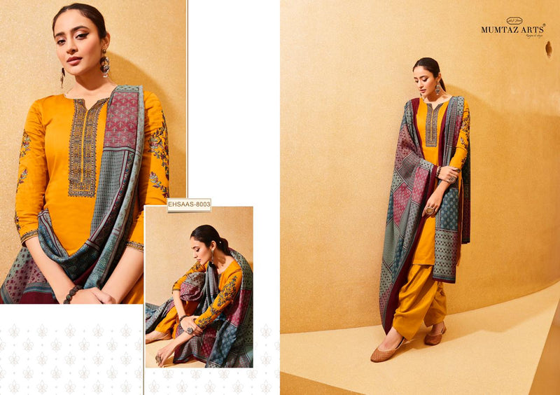 Mumtaz Arts Ehaas Jam Satin Stylish Designer Casual Wear Salwar Kameez