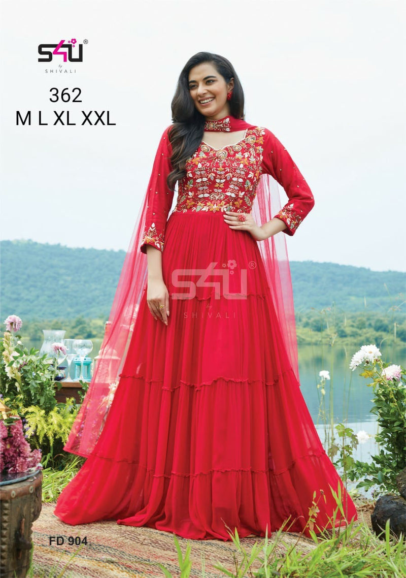 S4u S4u 392 Fancy Stylish Festival Look Designer Wear Indo Western