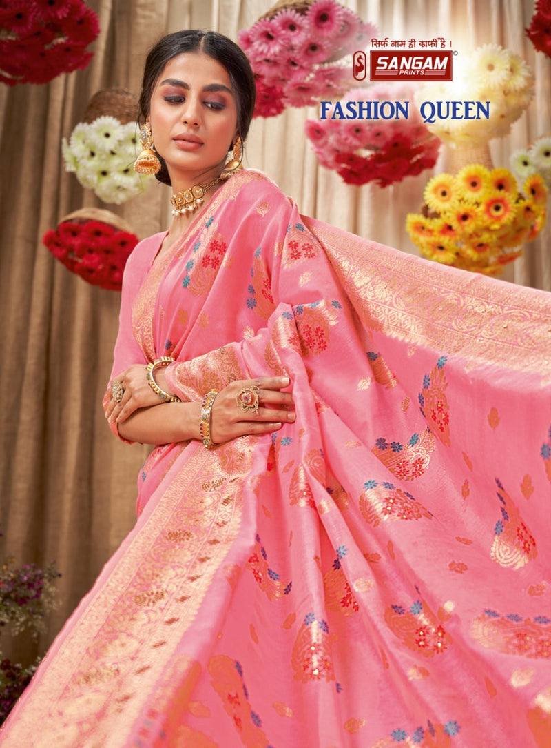 Discover Bunawat Lilan Queen Fancy Linen Cotton Saree Collection At  Wholesale Rate