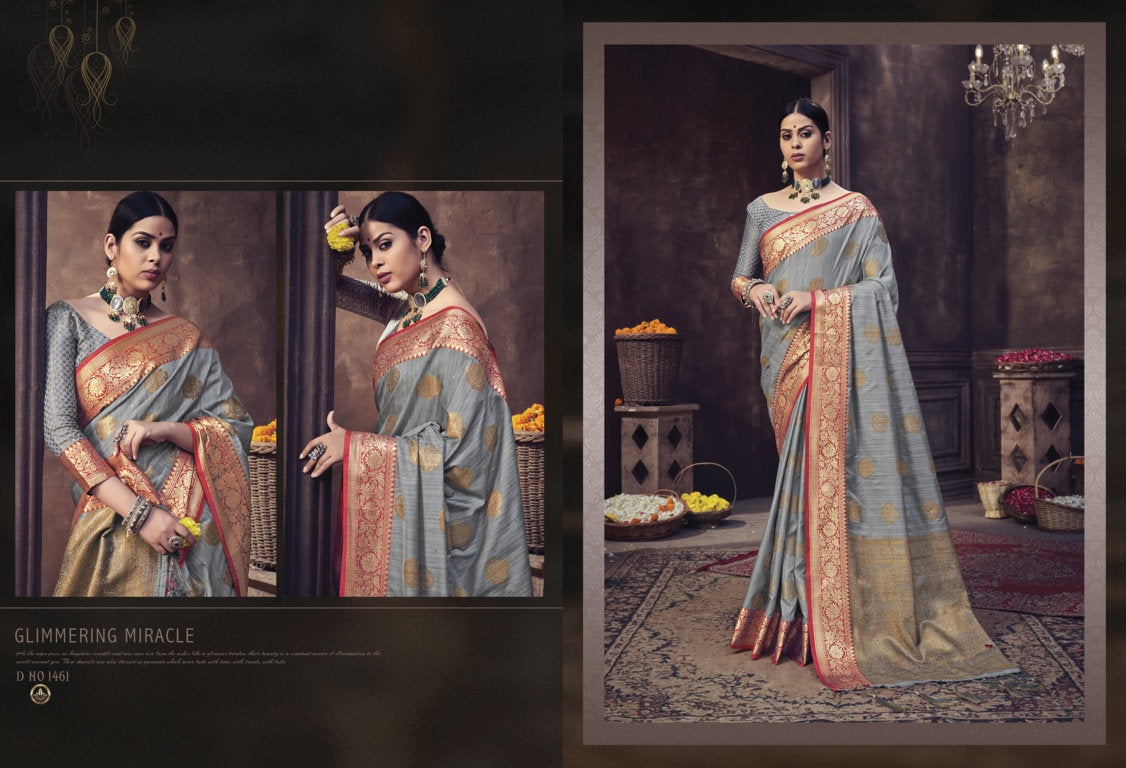 Sangam Prints Ratanpuram Banarasi Silk Stylish Designer Festival Look Graceful Look Sarees