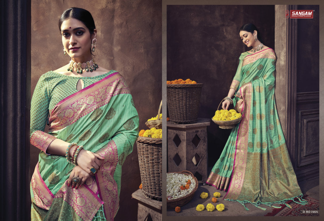 Sangam Prints Ratanpuram Banarasi Silk Stylish Designer Festival Look Graceful Look Sarees