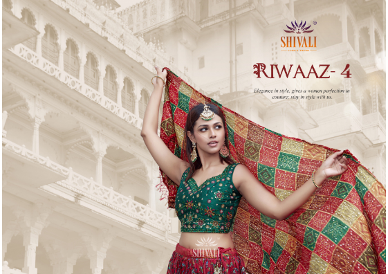 Shivali Riwaaz Vol 4 Fancy Stylish Designer Festive Wear Long Casual Look Lehenga