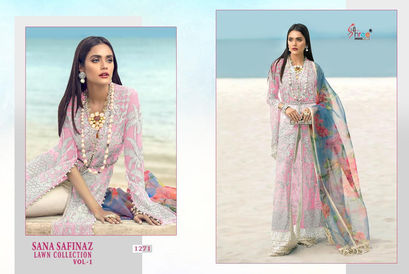 Shree Fab Sana Safinaz Net Premium Lawn Vol 2 Stylish Designer Wear Salwar Kameez