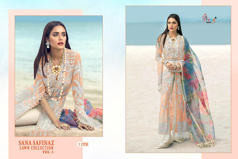 Shree Fab Sana Safinaz Net Premium Lawn Vol 2 Stylish Designer Wear Salwar Kameez