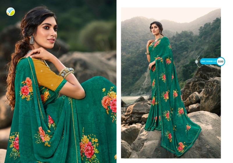 Vinay Fashion Sheesha Starwalk 60 Georgette Stylish Designer Floral Printed Saree