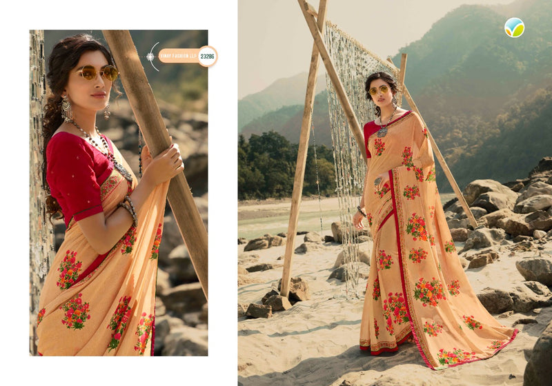 Vinay Fashion Sheesha Starwalk 60 Georgette Stylish Designer Floral Printed Saree