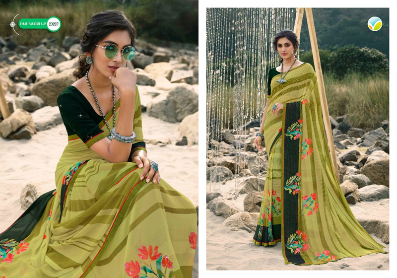 Vinay Fashion Sheesha Starwalk 60 Georgette Stylish Designer Floral Printed Saree