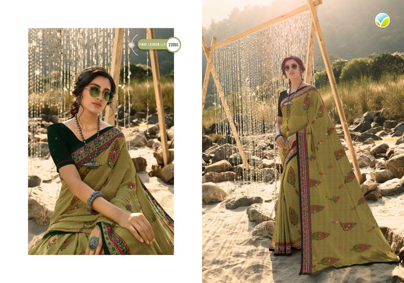 Vinay Fashion Sheesha Starwalk 60 Georgette Stylish Designer Floral Printed Saree