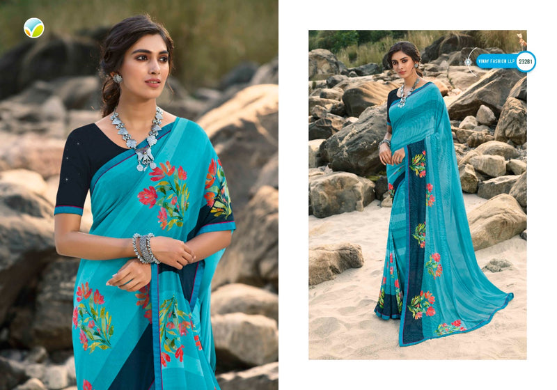 Vinay Fashion Sheesha Starwalk 60 Georgette Stylish Designer Floral Printed Saree