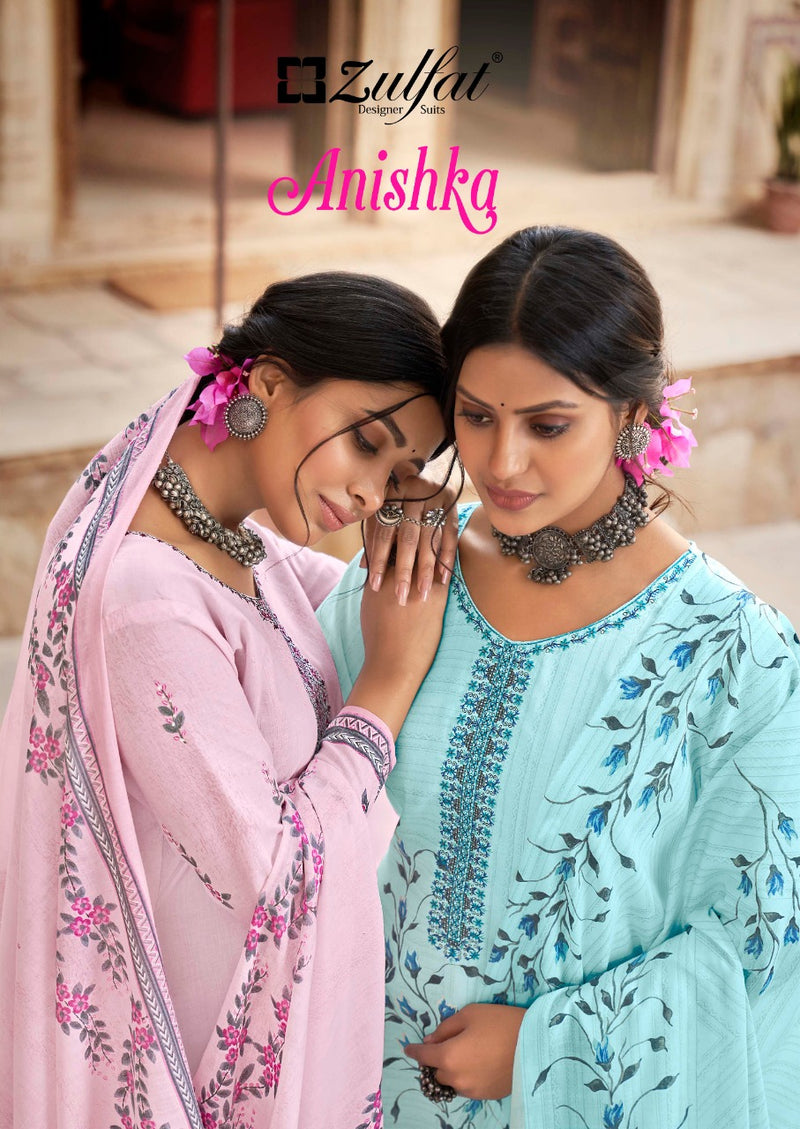 Zulfat Designer Suit Anishka Cotton Stylish Designer Casual Wear Salwar Kameez