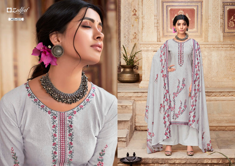 Zulfat Designer Suit Anishka Cotton Stylish Designer Casual Wear Salwar Kameez